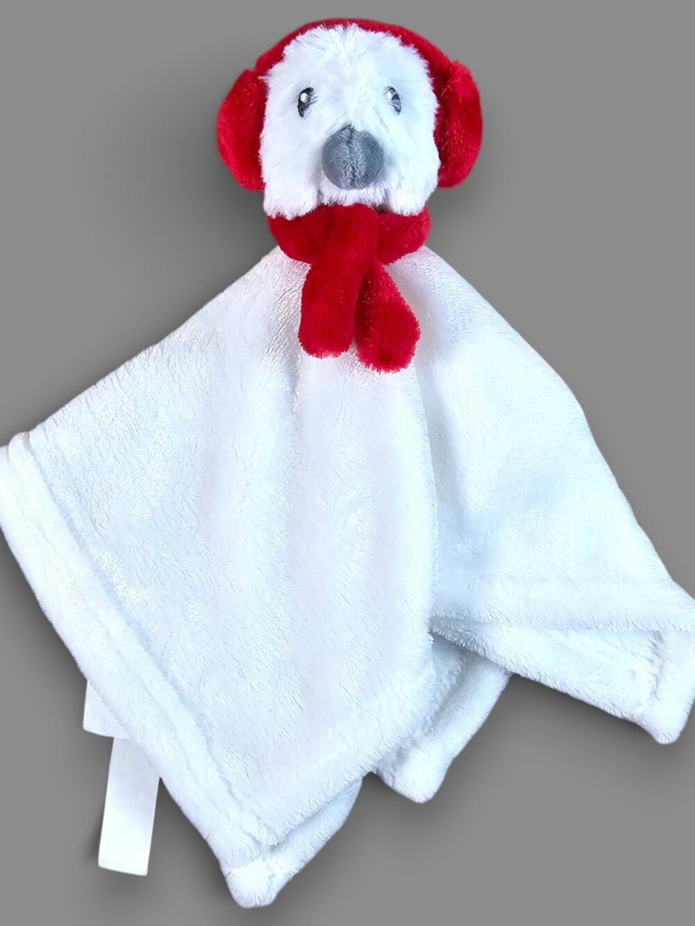 Blankets And Beyond Snowman Penguin Owl Baby Lovey White Red Earmuffs Scarf